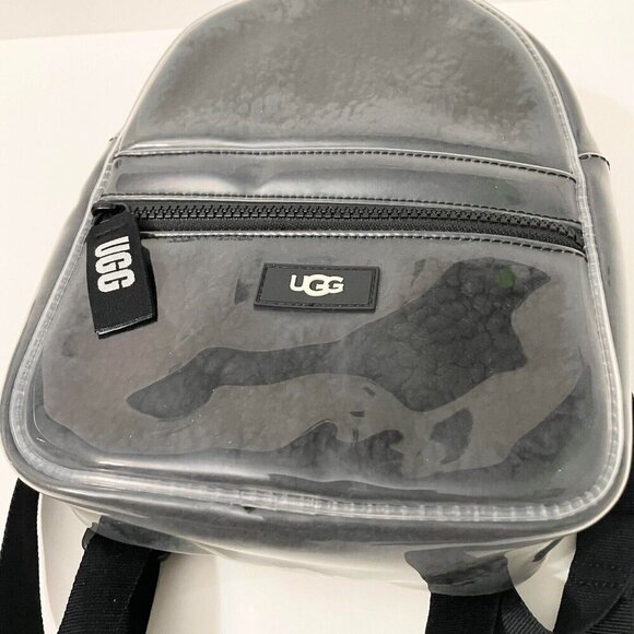 UGG Womens Black Mini Backpack Clear Flaws - Picture 9 of 16